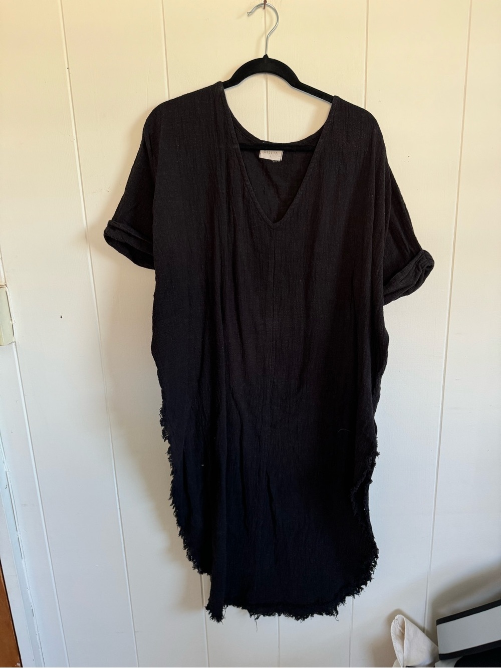 Gillia ZANE CAFTAN Black Dress Small